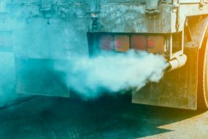Blue exhaust smoke implies engine oil has got to your aftertreatment system