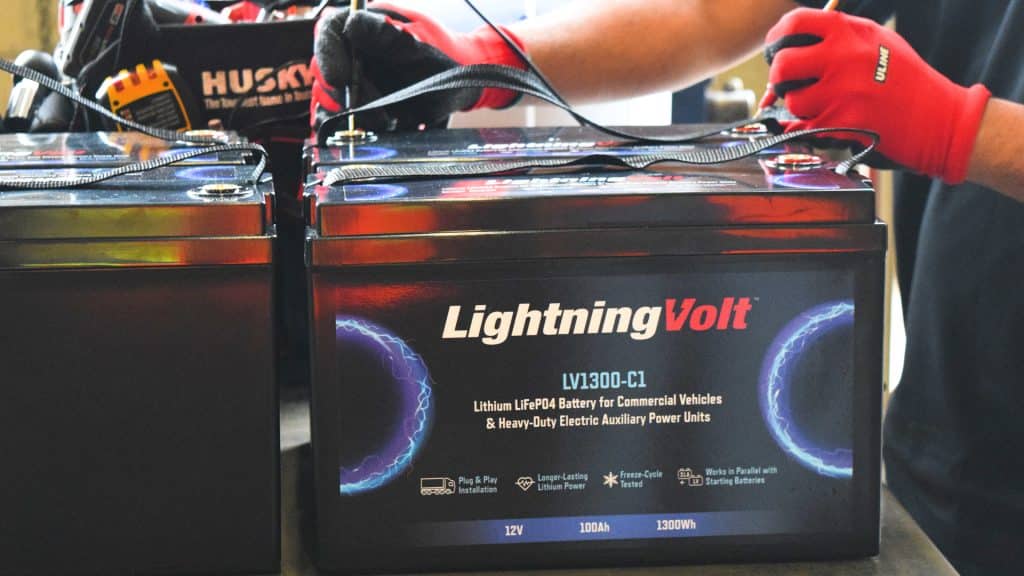 Photo of LightningVolt lithium APU batteries
